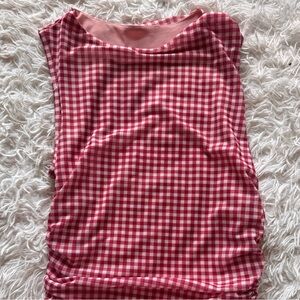 Red Gingham Women's top